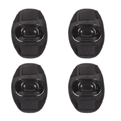 Set protectii coate/genunchi Skates, prindere velcro, Negru foto
