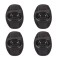 Set protectii coate/genunchi Skates, prindere velcro, Negru