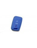 Husa cheie Smartkey auto din silicon VW Golf 7/ Jetta , Skoda Octavia 2013-, Seat 2013-, Albastru, Xenon Bright