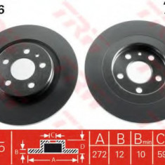 Disc frana CITROEN C8 (EA, EB) (2002 - 2016) TRW DF4256