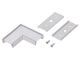 Conector 90&deg; Alb Aluminiu SURFACE14
