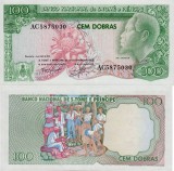 SAO TOME SI PRINCIPE █ bancnota █ 100 Dobras █ 1982 █ P-57 █ UNC █ necirculata