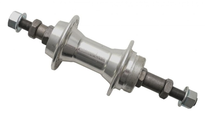 Butuc spate 26, filet, aluminiu, cu rulment, 36H, 3/8 x 180 mm