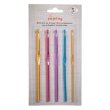 Set Croșete, Multicolor, 5 Bucăți, 3.0/4.0/4.5/5.0/5.5 mm, Oem
