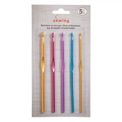 Set Croșete, Multicolor, 5 Bucăți, 3.0/4.0/4.5/5.0/5.5 mm foto