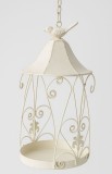 Baie pasarele Shabby Chic din fier forjat antil white AJA401