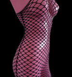 Lenjerie erotica dama rochie mini sexy din plasa mesh rezistenta one size