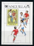 Anguilla 1981 - UNICEF, copii, fotbal, colita neuzata
