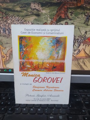 Monica Gorovei pliant, Expoziția Pictură, Grafică, Acuarelă Palatul CEC 2007 152 foto