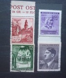 Set timbre Germania Generalgouvernement Wawel Krakau Boemia Hitler Carol IV - A228