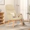 Scaun de relaxare, crem, material textil