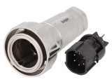 Conector Circular Mufă Tată 6 PIN Nichelat Buccaneer 7000