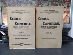 Eftimie Antonescu, Codul Comercial Adnotat vol. 1-2 ediția II refăcută Buc. 1925