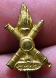 I.134 INSIGNA MILITARA ITALIA STICKPIN ARTILERIE h17mm MINIATURA