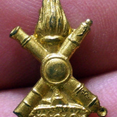 I.134 INSIGNA MILITARA ITALIA STICKPIN ARTILERIE h17mm MINIATURA