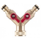 Adaptor robinet cu valva, filet interior, alama, 2 directii, 3/4&#039;&#039;, Strend Pro