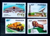 RUANDA 1986 transporturi, aeroport, sateliți serie NESTAMPILATA, Nestampilat