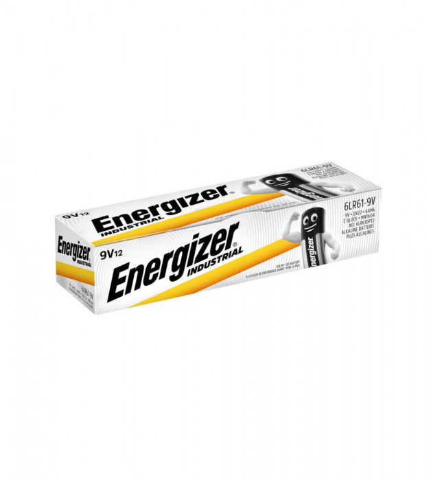 12 x 6LR61/9V Baterii Energizer Alkaline Industrial