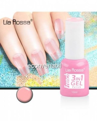 Oja Semipermanenta Manichiura French 3in1 Lila Rossa 10ml F301f05