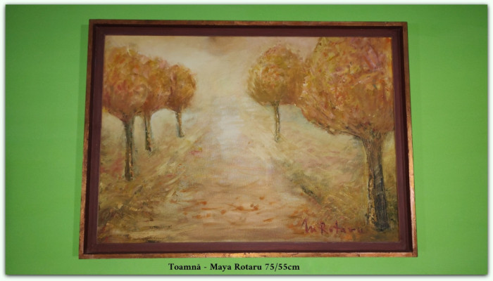 V&acirc;nd Tablou &rdquo;Toamna&rdquo; pictor Maya Rotaru 75/55 cm