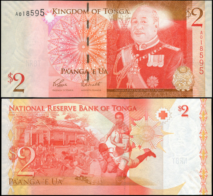 !!! TONGA - 2 PA&#039; ANGA (2009 ) - P 38 a - UNC