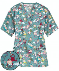 Bluza medicala &amp;amp;#8222;Monkey smiles&amp;amp;#8221; (PC62MSD) foto