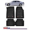 Covorase Auto TeamCar&reg; Tip Tavita Compatibile Mercedes-Benz S-Class W221 (2005&ndash;2013) Negru Material Rezistent, Cauciuc, Oem