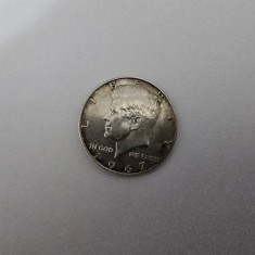 SUA Half Dollar 1967 Argint are 11 gr.,impecabila