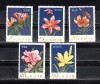 A12 S2 7 - Timbre foarte vechi - Coreea de nord - flori, Flora, Stampilat