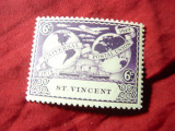 Timbru St.Vincent colonie britanica 1949 UPU , val. 6c, Nestampilat