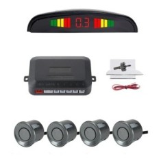 Kit 4 Senzori Parcare cu Afisaj LED si Avertizare Sonora