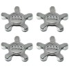 Set 4 capacele Audi 135mm tip gheara pentru jante aliaj, gri