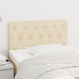 vidaXL Tăblie de pat, crem, 80x7x78/88 cm, textil