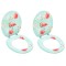Scaune WC cu capac, 2 buc., MDF, model flamingo