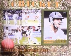 Benin 2006 sport basball Criket bloc nedant. Nestampilat