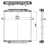 NRF 539567 Radiator, racire motor