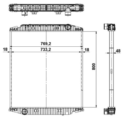 NRF 539567 Radiator, racire motor foto