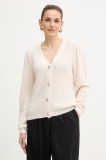 Morgan cardigan din amestec de l&acirc;nă culoarea bej, MPLAY