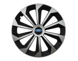 Cumpara ieftin Set 4 capace roti Fame Gri-Negru cu inel R14, pentru gama auto Ford, Autohelix MSA