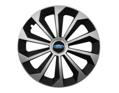 Set 4 capace roti Fame Gri-Negru cu inel R14, pentru gama auto Ford foto
