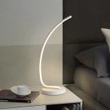 Veioza LED Nemesis, 10W, Lumina Rece/Calda/Neutra, Metal si Acril, Alb ModernLight Concept