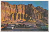 Bnk cp USA circulata 1979 catre Romania - Automobile la Red Rock Canyon, Printata