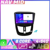 Navigatie Android Peugeot 207 EDOTEC Lite 4GB+64GB, 720P, CarPlay