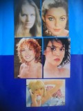 HOPCT LOT NR 1261 FRANTA-ACTORI/ARTISTI-5 CARTI POSTALE-NECIRCULATE