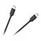 Cablu USB 2.0 Type C tata - Type C tata negru 1m M-LIFE