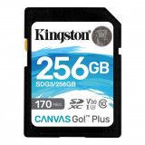 Cumpara ieftin Card de Memorie SD Kingston Canvas GO Plus, 256GB, Class 10