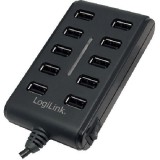 Hub USB 10-porturi 2.0 cu buton ON/OFF, Logilink