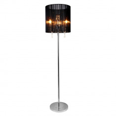 Lampa de podea eleganta - Fabrica 3 x E 14 ?42W - crom /negru foto