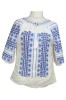 Bluza dama tip ie R21, marime M, alb/bleu