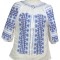 Bluza dama tip ie R21, marime L, alb/bleu
